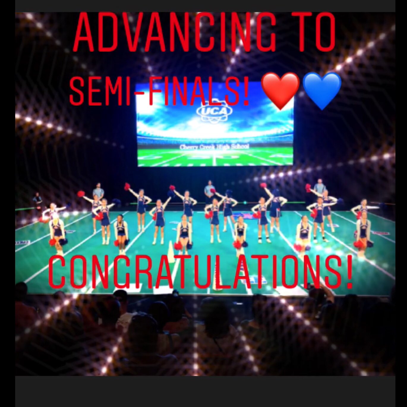 Cherry Creek Cheer 🍒📣 on Twitter "Creek Cheer advances to the Gameday