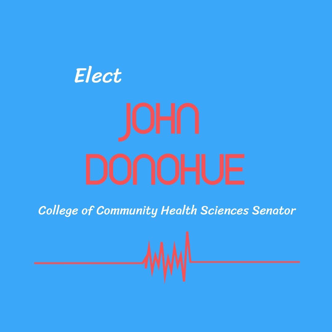 College of Community Health Science students: I want to be your senator! Click the link in my bio to read about my platform and goals.