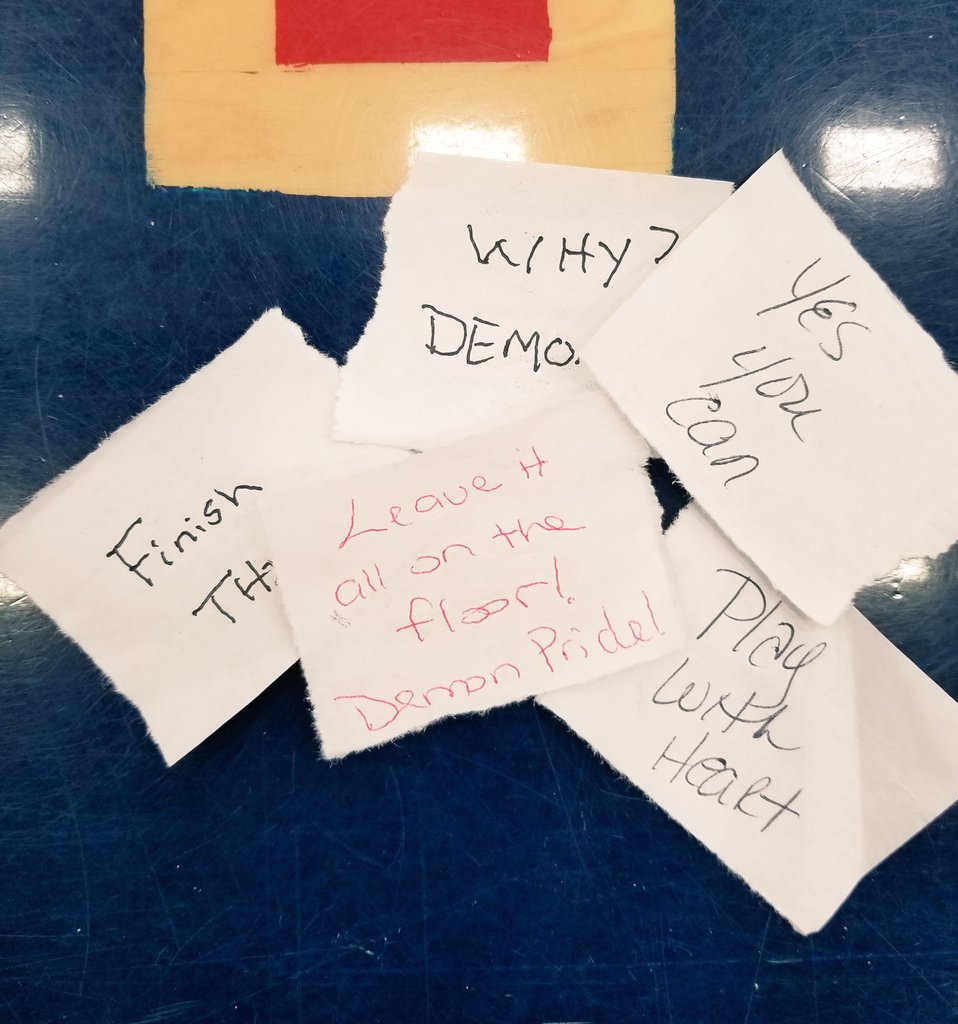 The Demonettes lost a close one tonight against Harris County 52-50. Came back after the half to some encouraging words left on the bench from our biggest supporter. #demonpride #demonettes #believeinwrhs