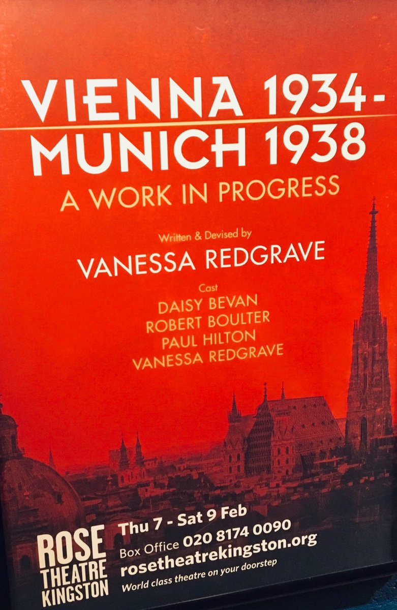 helenjerome's tweet photo. EUROPE IN TURMOIL 🔥
Fascinating evening of literary loves 📚 and rich 1930s history from #VanessaRedgrave @Rosetheatre and her @inheritanceplay co-stars #PaulHilton and #RobertBoulter - plus her granddaughter #DaisyBevan in 🎭 #Vienna1934Munich1938 
#curtaincall https://t.co/3iWcHfRiy7