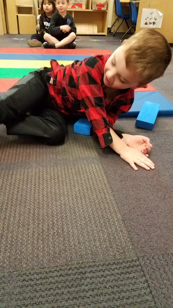 MsPeacock's tweet photo. Strike! Human bowling is helping us work on some core muscles. #MHSearlyrock https://t.co/4v7sXmqHGy
