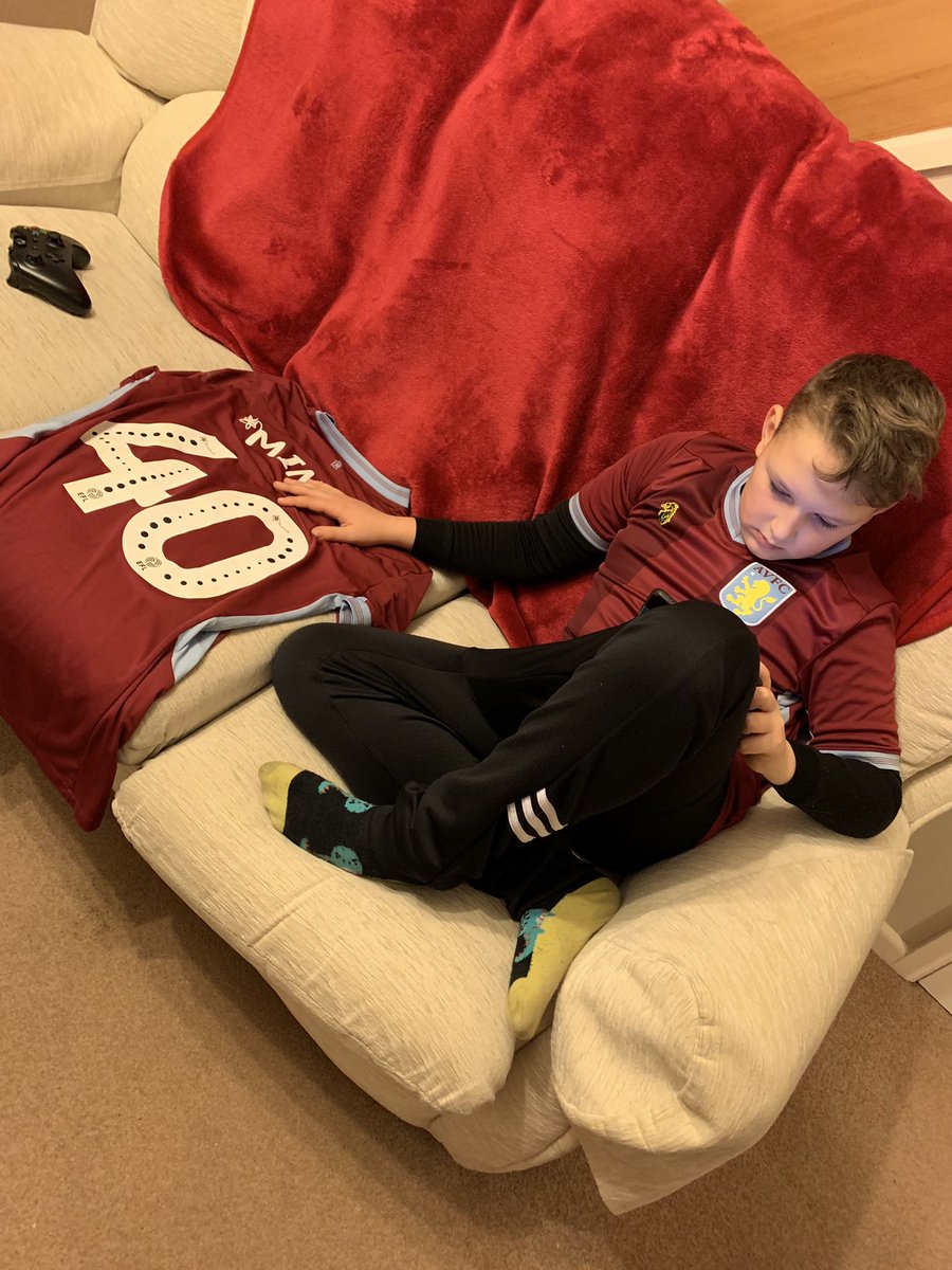 garycartwright9's tweet photo. Lol @OfficialTM_3 - you’ve made this lads year never mind his birthday!! Thanks again #utv @AVFCOfficial #PartOfThePride https://t.co/n0xYLViokb