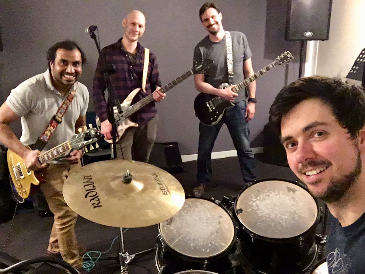 donkeybox's tweet photo. Fantastic band practice tonight in preparation for the gig tomorrow. We’ve been at this stuff for 17 years now and are still loving every moment of it! https://t.co/EKei4SWjmL