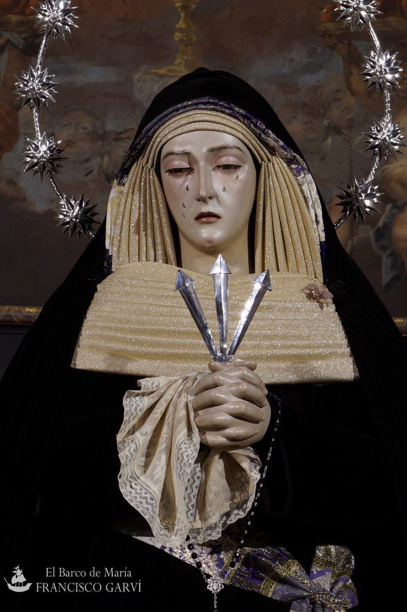 Así se presenta la Virgen de la Soledad de San Jerónimo ataviada para la Cuaresma <a href="/Soledad_Granada/">Soledad_Granada</a>