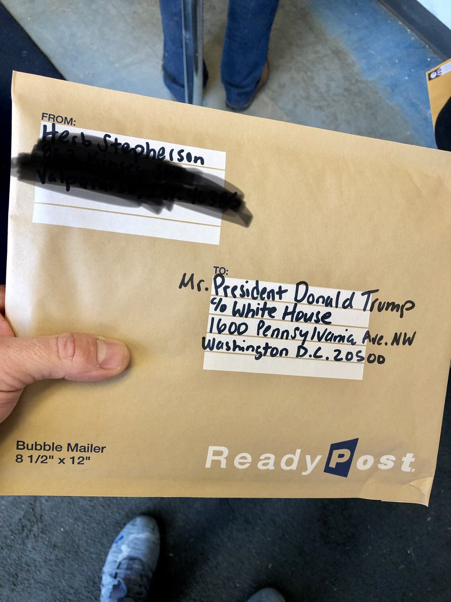 StephersonHerb's tweet image. Since @realDonaldTrump made a point to mention the #OpioidCrisis during his #SOTU address, I figured I would send him a signed copy of #JunkboxDiaries 
I hope it gets to him!