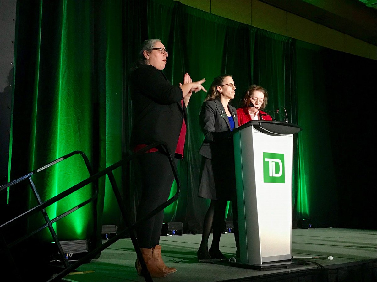 tyrrelllynn's tweet photo. Our brilliant @TD_Canada colleagues presenting their ideas to deliver legendary experiences for our colleagues with disabilities #tdpwd https://t.co/L0Ci9uLczD