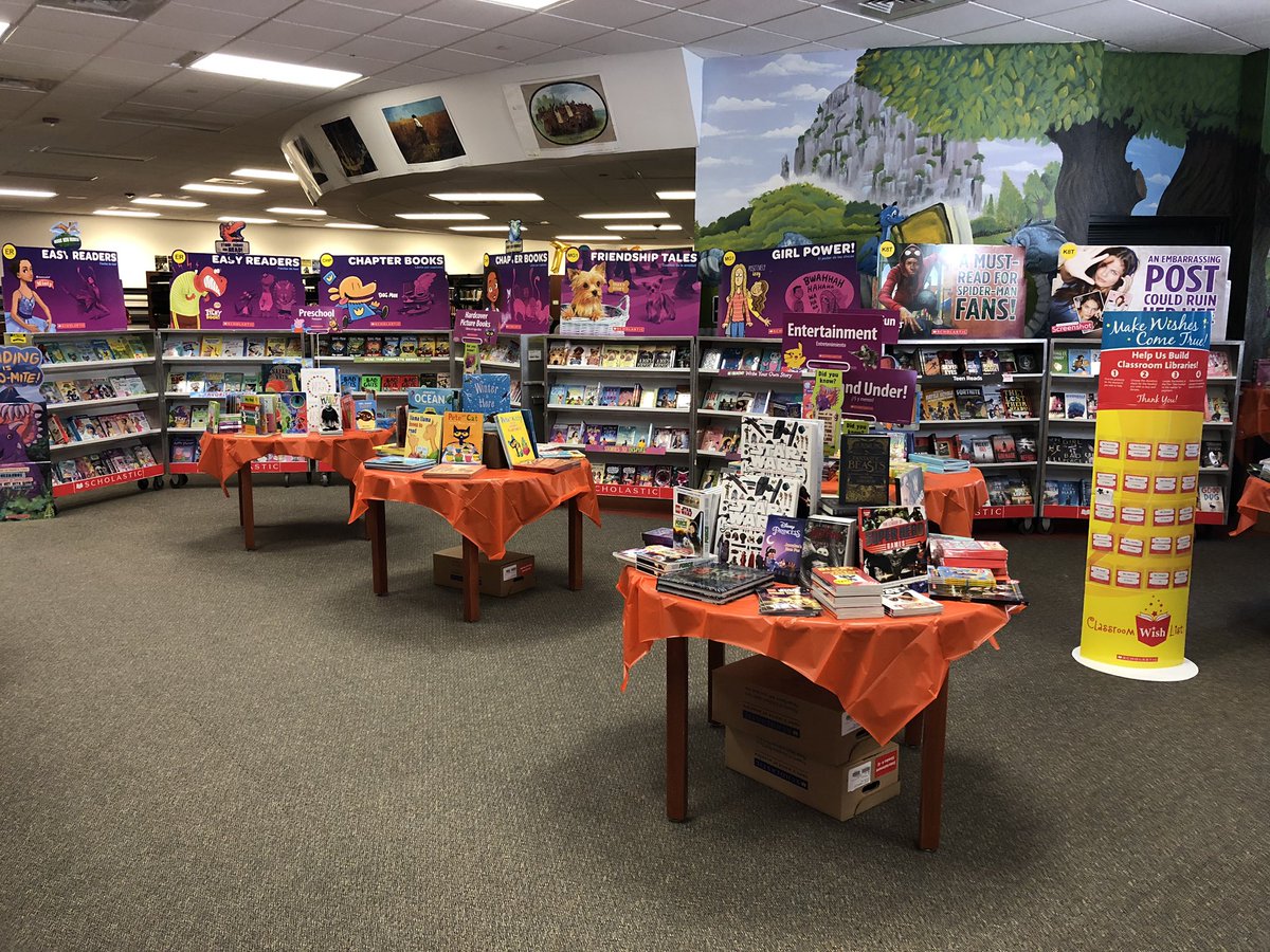 Almost ready for our @Drugan_Pk8 Book Fair!🧨 🦕 📚 It’s going to be Dyno-Mite! #ReadersAreLeaders #ScholasticBooks