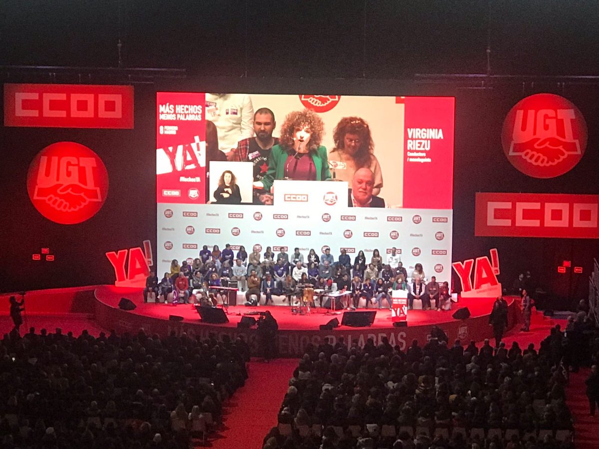 Gracias <a href="/CCOO/">Comisiones Obreras</a> <a href="/UGT_Comunica/">UGT</a> por elegirme para el reto de conducir vuestra asamblea. Ha sido emocionante y abrumador ante esas 10.000 personas venidas de toda España. Espero haber contribuido a mi manera con una de las armas mas poderosas: el humor #8f #HechosYa