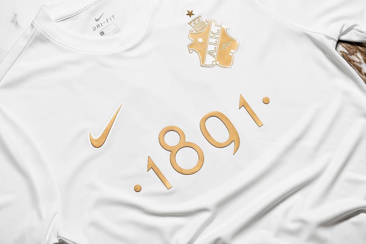 Sporf's tweet photo. ⚪️ @AIKFotboll have re-released their stunning black 1891 Limited edition shirt in an all-white colourway.

👏 Again, all profits will go to a Stockholm charity helping youth through football initiatives.

🤩 Another work of art. https://t.co/DslMzlXvLD