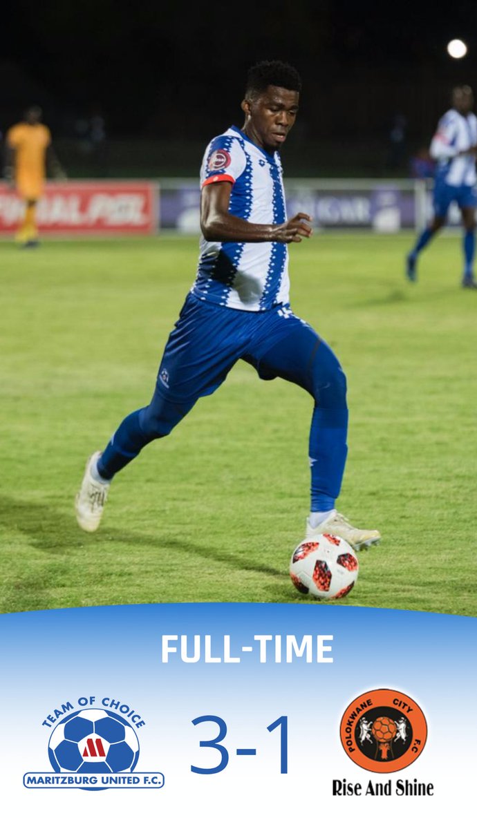 MaritzburgUtd's tweet photo. All over! We win at home 😀 

Thank you, #BlueArmy! 💙 https://t.co/Hpin9yUTIK