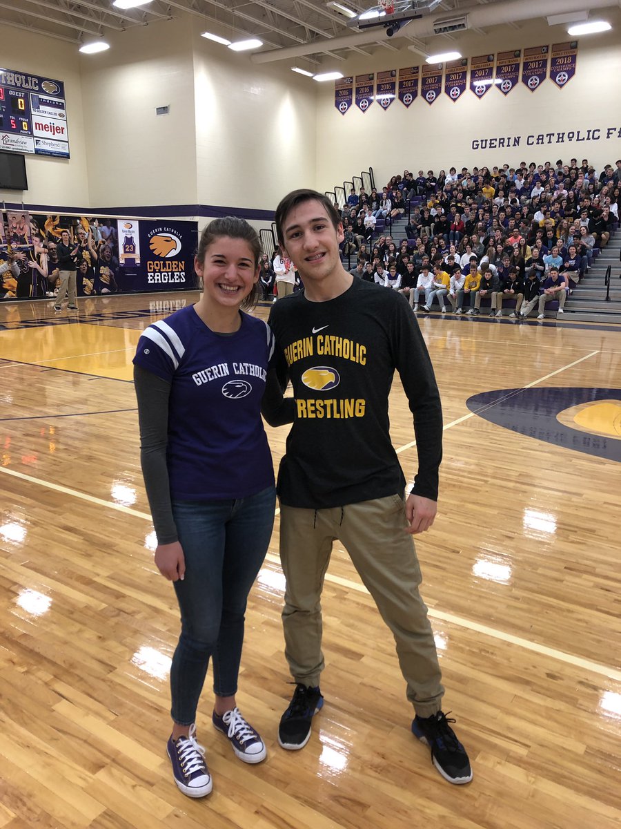 GCHS_Athletics's tweet photo. Best of luck this weekend to diver Emma Abdalla at the State Finals at IUPUI and wrestler Jeff Dunasky Jr. at the New Castle Semi-State this weekend! #MakeHistory #FlyGoldenEaglesFly https://t.co/C3ZIoZTLj7