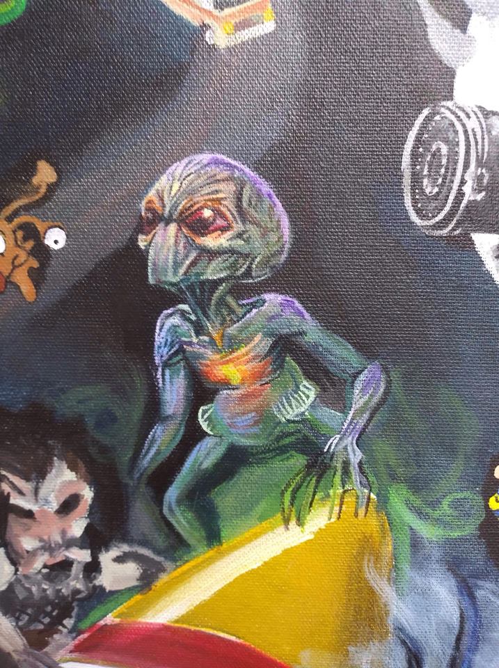 YankeeDoodlezRt's tweet photo. #Before and #after of a #detail I am working on for a big #space/#scifi #painting!
#ydart #inprogress #WIP #workinprogress #inprogresspainting #closeup #details #spacescene #acrylic #acrylicpainting #lovepainting #xcom #enemywithin #alien #xray #sectoid #lovegames #beforeafter https://t.co/TSoGYRU6R3