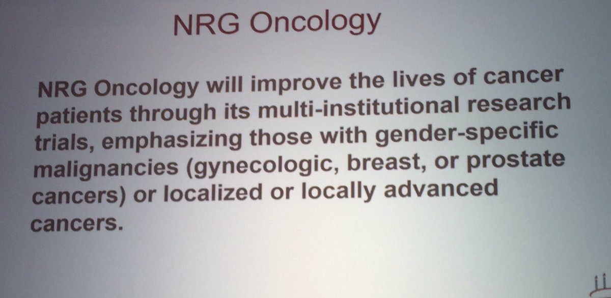 jamecancerdoc's tweet photo. #NRG19 11, 000 patients in nearly 90 clinical trials. @NRGonc is one of the largest @NCICancerTrials organization. Working hard to improve #CancerTreatment @wallyjc starting the general session https://t.co/awSfAUe0Wz