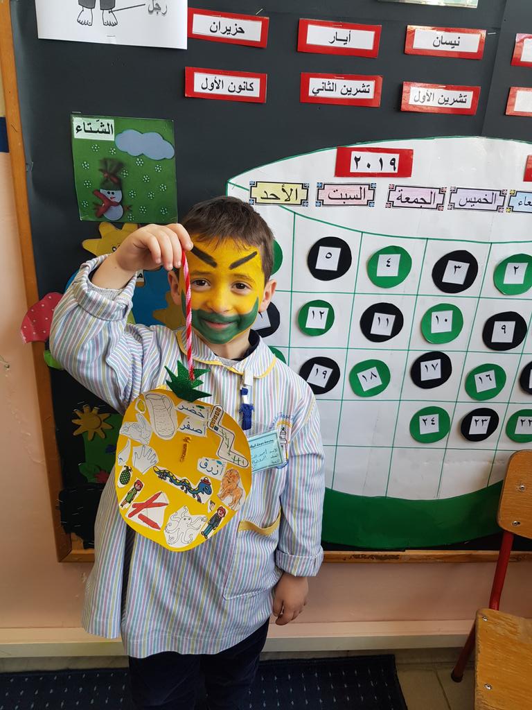 عرض متعلمو الروضة الثانية مشاريعهم المختلفة حول حرف الألف #حرف_الألف    #الروضة_الثانية @DawhaHighSchool