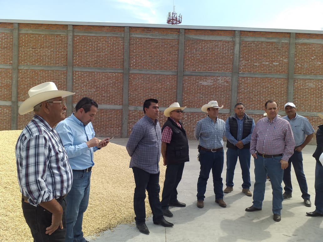 campogobgente's tweet image. En coordinación con la @Rural_Leon entregamos a la Asociación de Productores La Sandía y a los productores de granos del municipio de León, el patio de maniobras de 2000 m2, con la finalidad de fortalecer y modernizar la operación del centro de acopio de granos.
