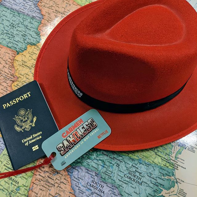 Is she coming...or going? Find out tomorrow at 2PM!
.
.
.
#carmensandiego #bnhangout #BNHickory #BNTheKnow #whereintheworld #redhat #passport #tag #passporttoreading #bnbuzz #bnmagic #yeahTHATbn #828isgreat
