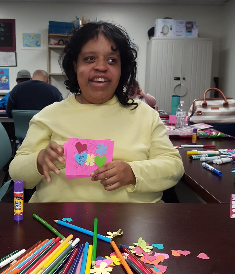 EnrichmentWS's tweet photo. Happy Friday from all of us @EnrichmentWS! We've been busy this week making Valentine's Day greetings for our friends @SrServicesInc to deliver to seniors throughout the community. ❤️ #TGIF #communityinclusion #lifenotlimitations https://t.co/k1JNozddZC