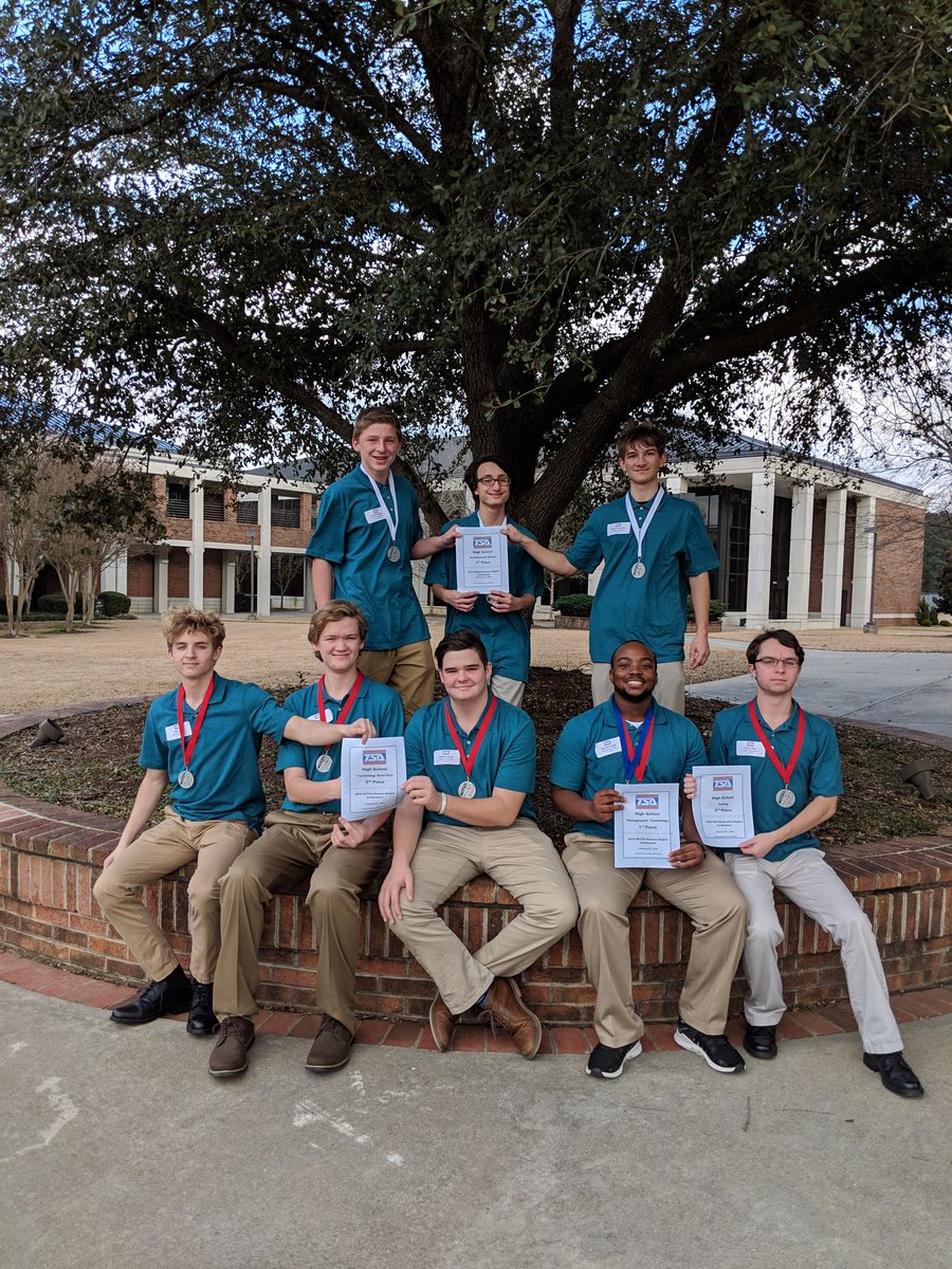 AmandaSTufts's tweet photo. Got to brag!!! We entered 4 events, & placed 4 events!! #bruinpride @CamdenHS_Bruins #tsaadvisor #nctsa https://t.co/RChzQqfPoe