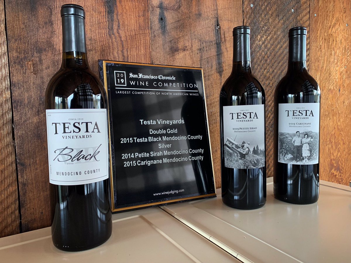 testavineyards's tweet photo. Come taste our award winning wines this weekend!🍷🏅 #DoubleGold #TestaBlack https://t.co/y1rQy765NA