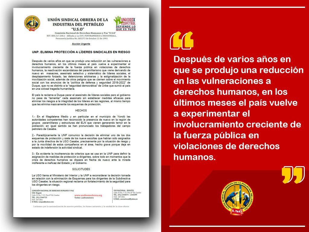 Después de varios años en que se produjo una reducción en las vulneraciones a derechos humanos, en los últimos meses el país vuelve a experimentar el involucramiento creciente de la fuerza pública en violaciones de derechos humanos.
bit.ly/2WRmJkD