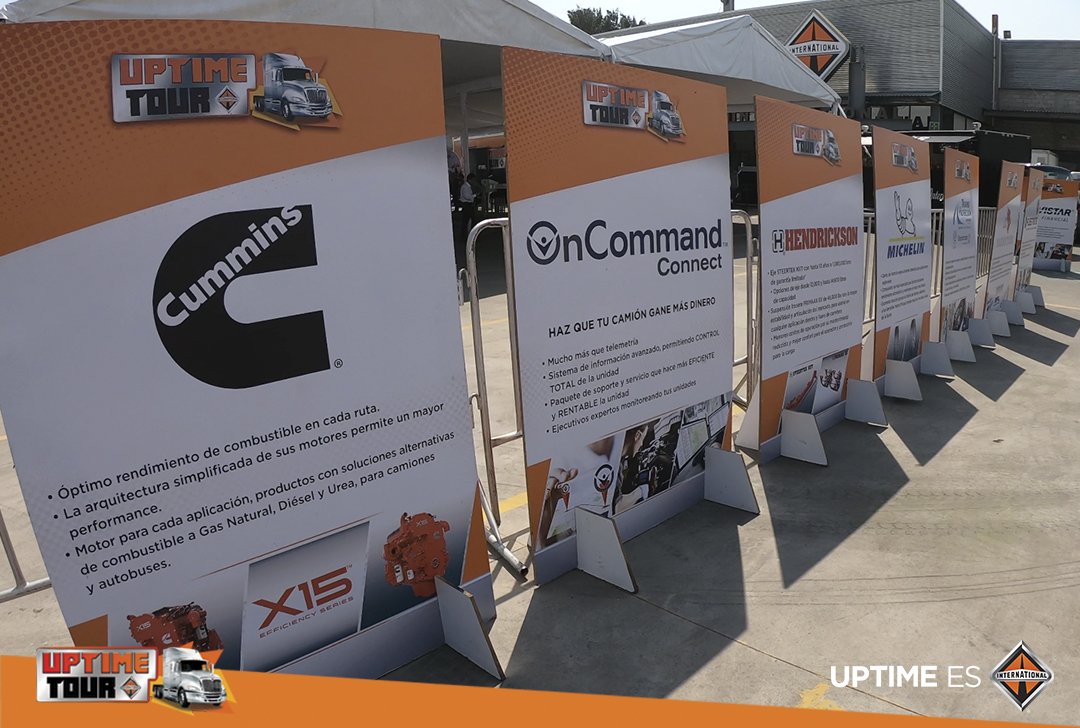 UptimeTour's tweet photo. En esta iniciativa participó toda la red de distribuidores de @InternationalMX así como @CumminsdeMexico, @HEND_INTL, @MichelinMEX, @Meritor,  @eatoncorp, #Transprotección, #Oncommand Connect, Quálitas, Econtrack, #Fleetrite y #NavistarFinancial. https://t.co/r19uirqhFM