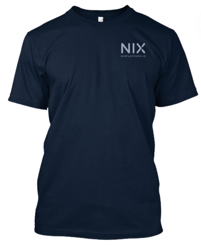 CuzznDread's tweet photo. “NIX Light Logo” is Today’s Featured Item in The BOB Shop.
Available in sizes S-3XL.
We accept lots of #crypto as payment, including $NIX $BTC $LTC $NEM $BLOCK+more
You can find us in the #NIXmarketplace or at https://t.co/ZpVv2B3RgF
#BOBshop #NIXmerch https://t.co/HCU5bBRHuI