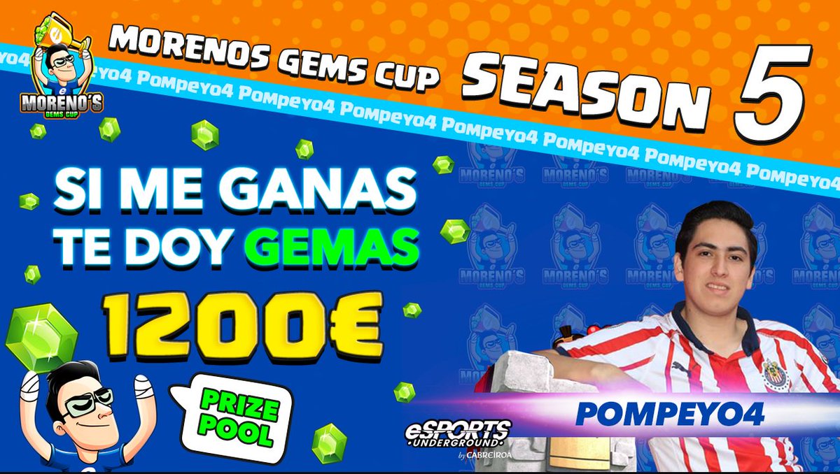 RevolAimar's tweet image. ❤️EN DIRECTO❤️
🧡CON #POMPEYO🧡
👉🏽GANA 1 PARTIDA Y LLEVATE 5$ + Clasificación Torneo de 1.200€ 
✅Para participar
📌Suscribirse al canal de RevolAimar 
📌Seguir en Twitter @ReVoLAimaR @eSportsUnd y @Pompeyo4CR 
🔁Hacer RT y poner tu nombre del juego 
youtube.com/c/RevolAimar/l…