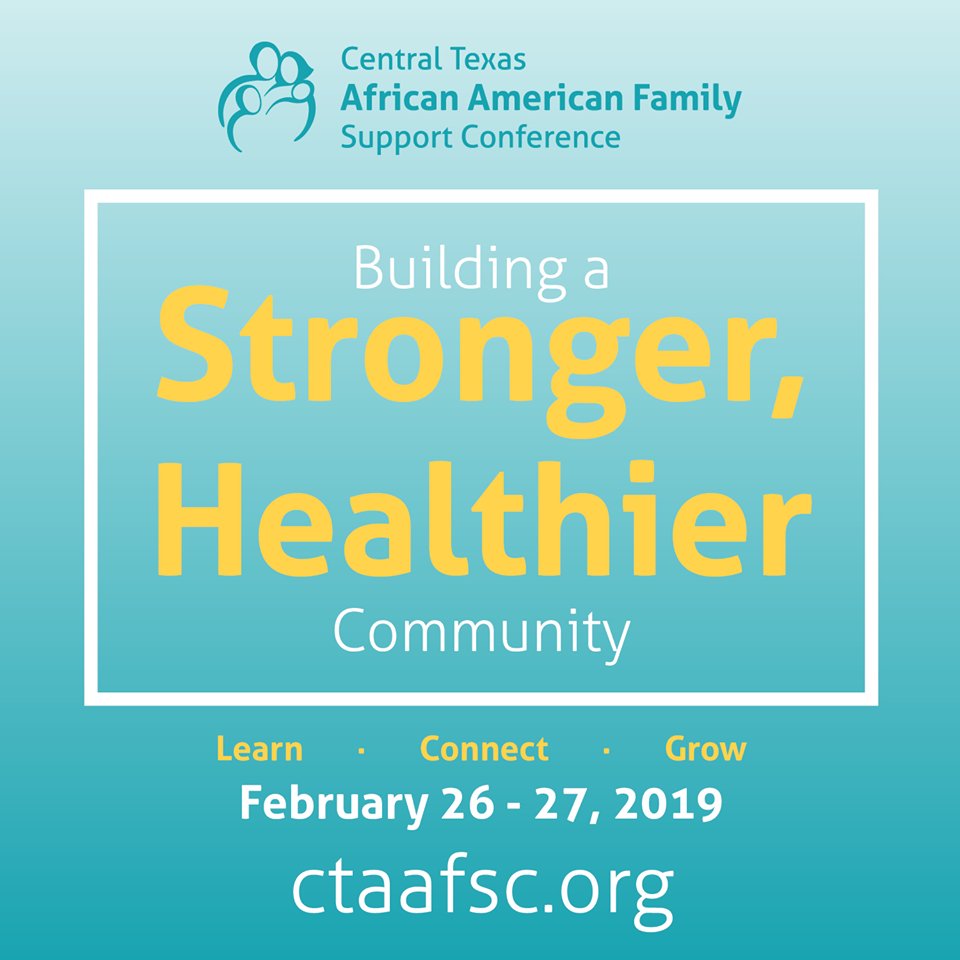 DellMedSchool's tweet photo. Join us at @IntegralCareATX's Central Texas African American Family Support Conference on Feb. 26-27: https://t.co/HxFF9U5zId. Keynote speakers include @YashiBrown, Ronald Chisom @UndoingRacism &amp; Barbara Major @StThomasCHC. https://t.co/DsNsOibCEC