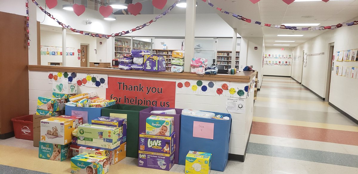 Our Seipelt families did it again! A huge thank you to everyone - we were able to collect over 7700 diapers which we will donate to Sweet Cheeks Diaper Bank. #seipeltsoars #milfordsoars <a href="/thewattswings/">Amy Watts</a> @SCDBCincy