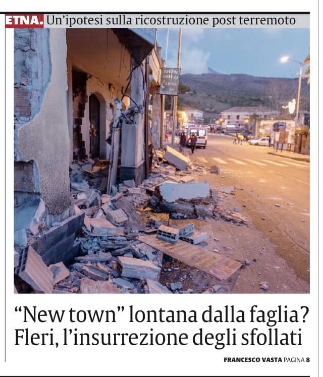 francescovast's tweet photo. La pazza idea della #newtown sull’#Etna. Per spostare del #paese costruito sulla faglia del #terremoto. Lo scenario di cui nessuno parla su #LaSicilia #terremotocatania #terremotosicilia https://t.co/FYZvnsorCr https://t.co/8LFQ8vDTxe