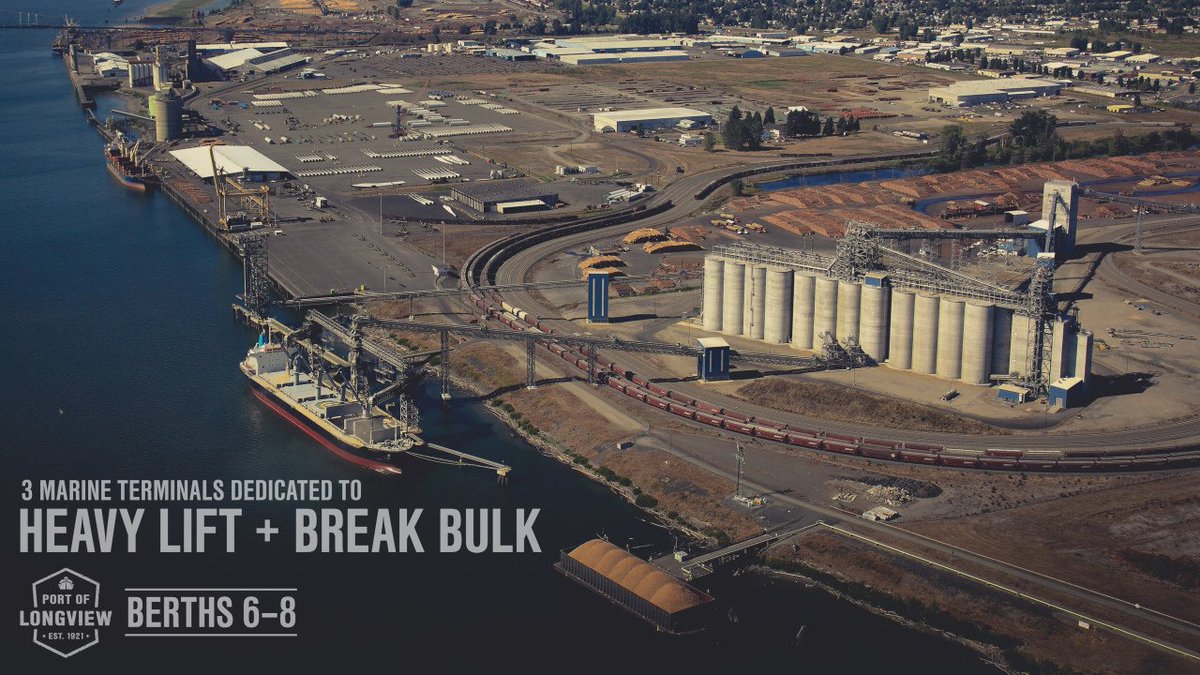 Move your cargo without congestion. We have 3 terminals dedicated to breakbulk, and project cargo moving through the Northwest. portoflongview.com/241/Marine-Ter…
#supplychain #freight #projectcargo #ports