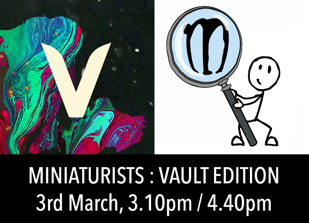 All of these writers are incredible and we're so excited to have them as part of #MinisVAULT. Make sure you give them a follow, and check out their brilliant shows elsewhere in the Festival!

#Minis72 tickets: vaultfestival.com/whats-on/minia…
