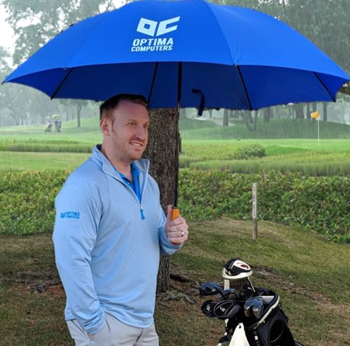 alphabroder's tweet image. Pitching for a corporate golf outing? Pair the Men's Clubhouse Micro-Stripe Quarter-Zip (DG480) (bit.ly/KEBj9j) with the Jumbo Golf Umbrella (OD205) (bit.ly/2FRmNLI). #CompleteTheSolution