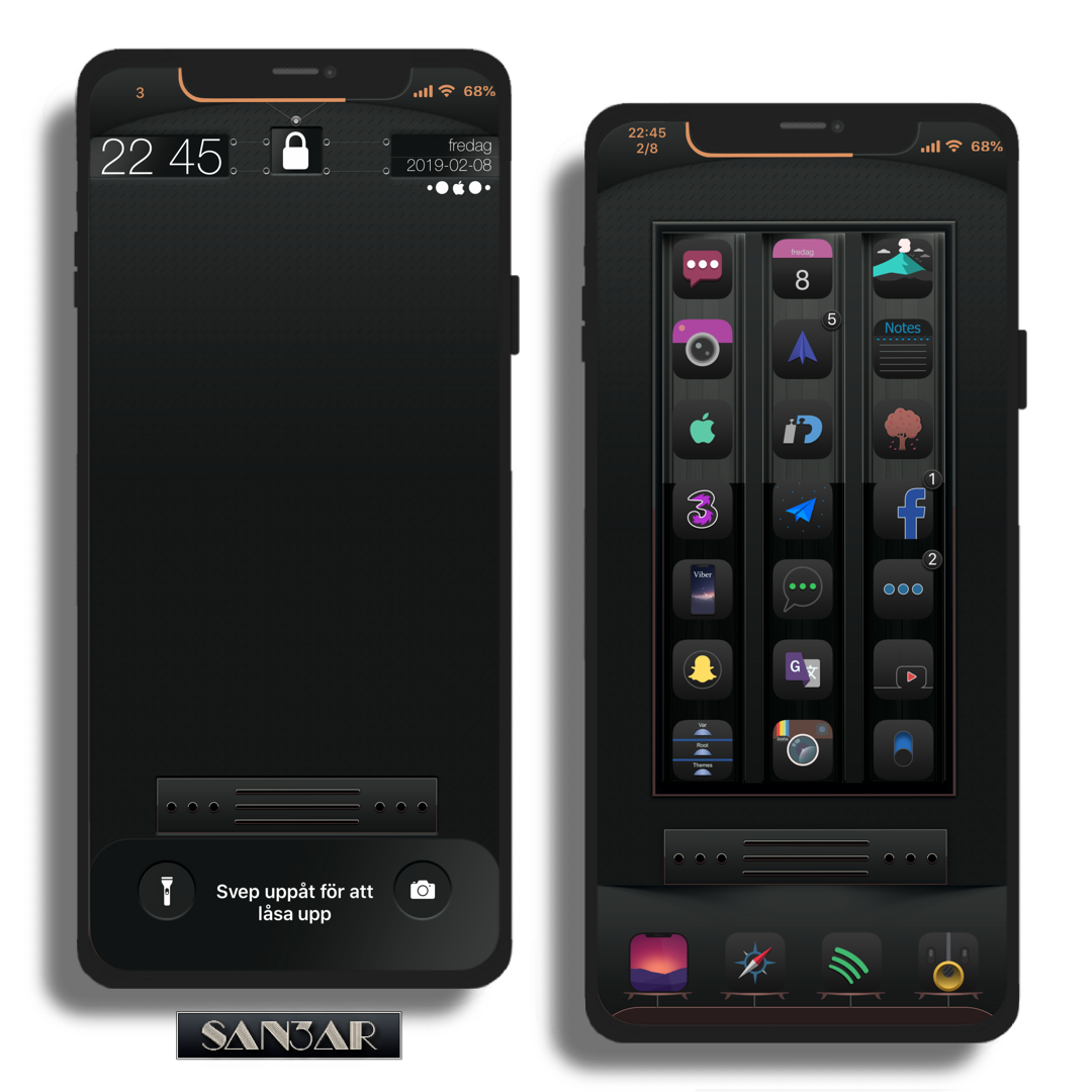 san3ar's tweet photo. tonight on #splashydarkgradient #theme by @bulldog5278 
LS &amp; SB wall @san3ar https://t.co/HC2r9881k4