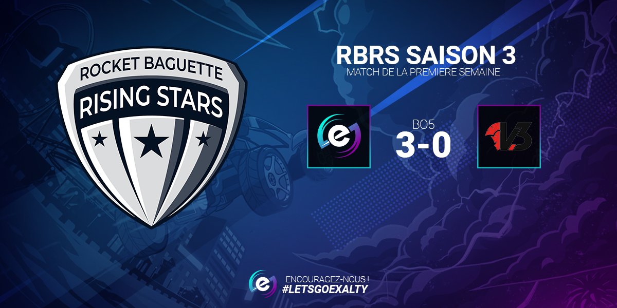 Exalty_FR's tweet image. 📣 #RBRS SAISON 3

Et un et deux et trois zéro 🎉

Nos talentueux pilotes se sont imposés ce soir, face à @TeamV3Esports 

Une très belle performance de la part de nos joueurs !

Ils prouvent une fois de plus, qu'ils en ont sous le capot !

🏎⚽🥅

#LetsGoExalty