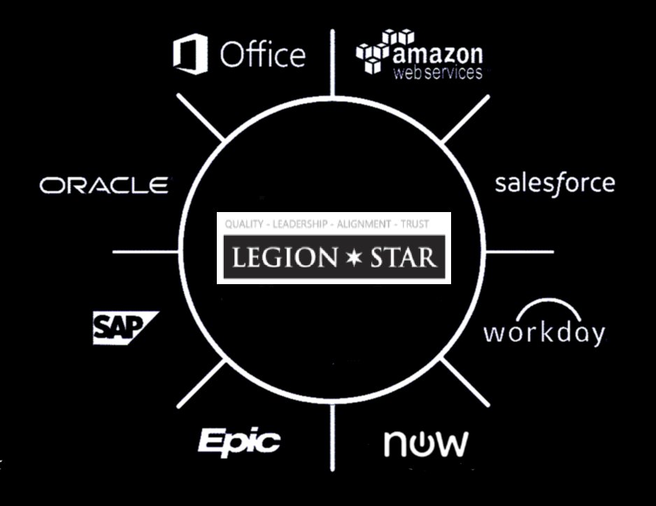 Legion Stars creators found a niche after working for different Big 4 and Fortune 500 companies for 10+ years. As experts, we can help you efficiently carry out public/private projects with SAP, Oracle, Salesforce, ServiceNow, Workday, Microsoft, Saviynt and more.