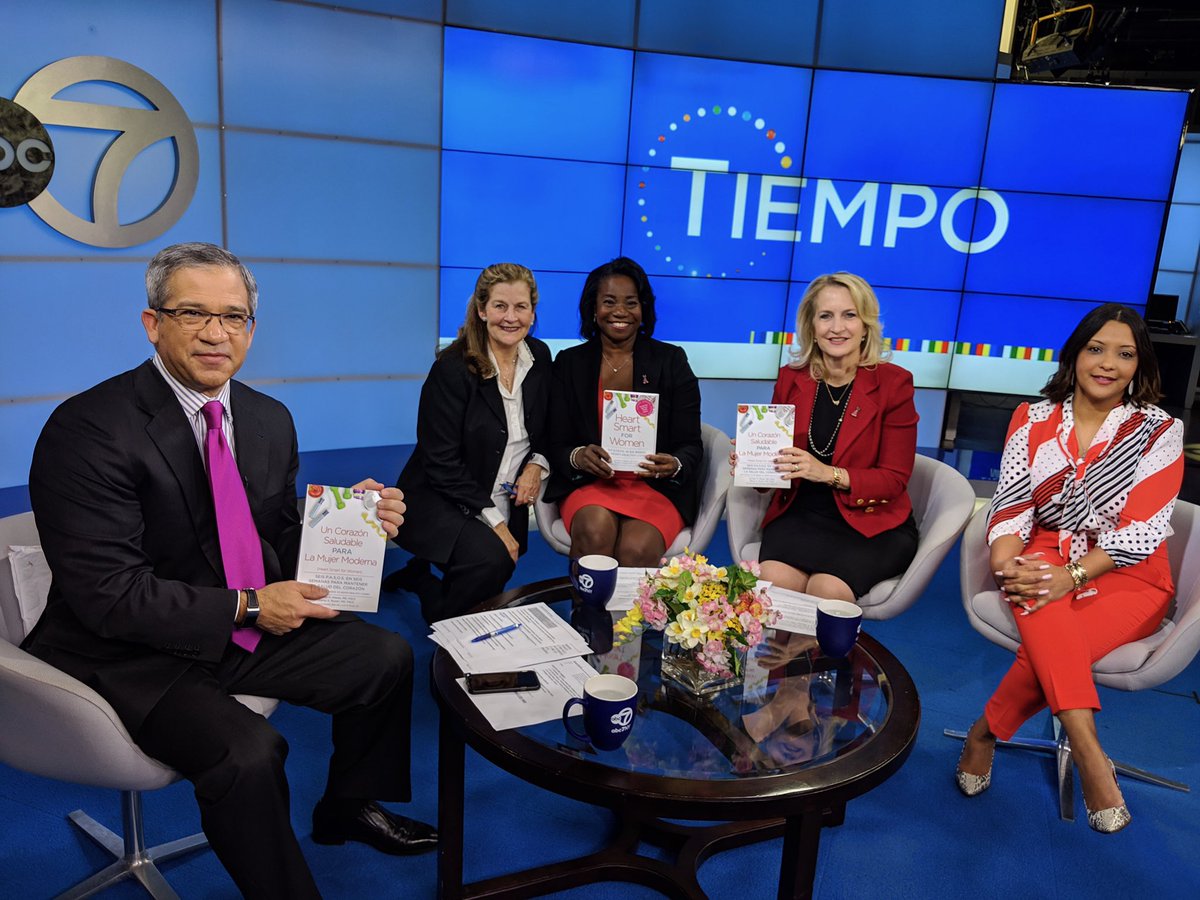 DrJMieres's tweet photo. Excited to sit down with @joetorresABC7 discussing the importance of #hearthealth &amp; the Spanish version of Heart Smart  #book Un Corazon Saludable para La Mujer Moderna: Seis Pasos en Seis Semanas. Tune in Sunday February 10 at 11:30am #HeartHealthMonth #getheartsmart ❤️ https://t.co/DOAmY5R96W