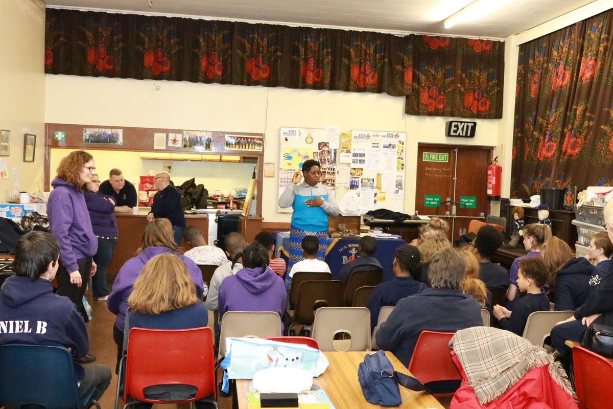 Girls' Brigade International President sharing with members of the <a href="/1stABB/">1st A Boys' Brigade</a> and 14th Girls Brigade at People's Chapel in Birmingham tonight.