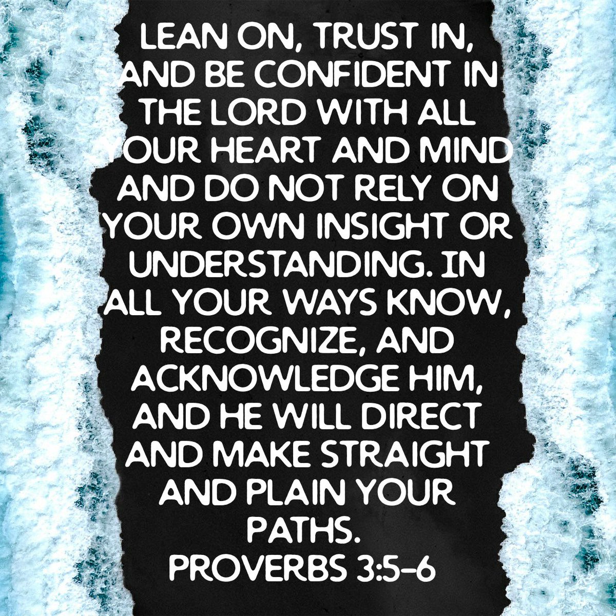 Lean on, trust in, and be confident in the Lord with all your heart and mind and do not rely on yo…
bible.com/bible/8/pro.3.…