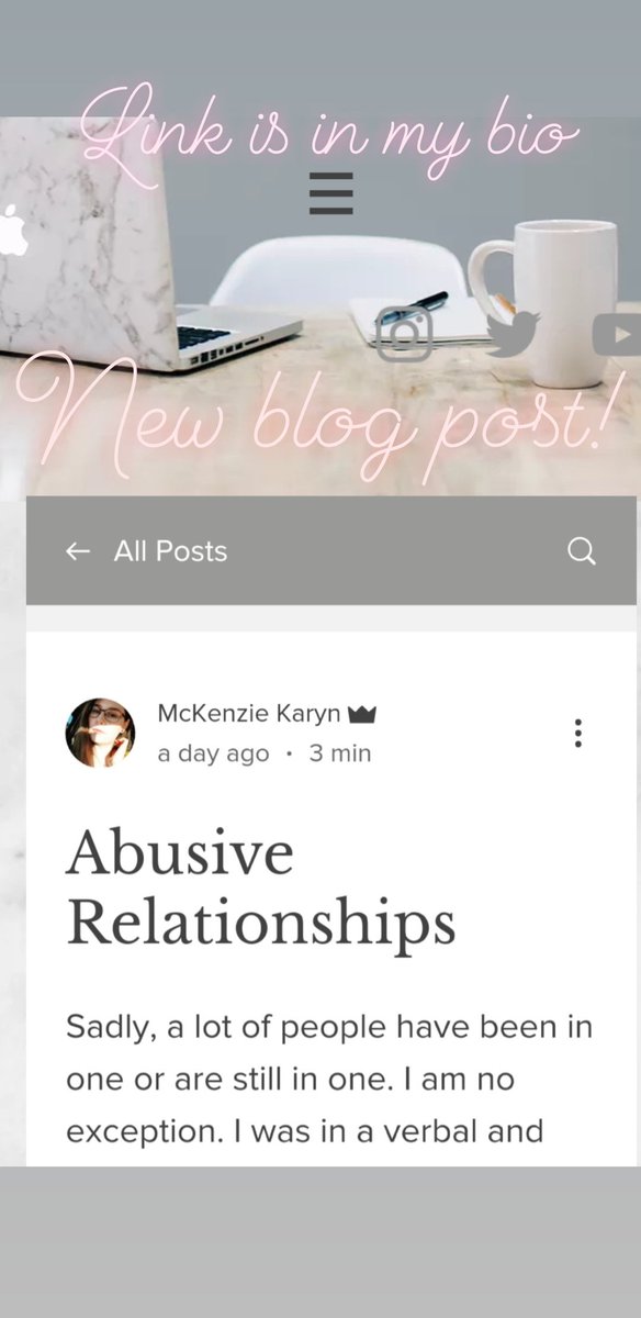 McKenzie_Karyn's tweet image. #newblogpost #blogposting #bloggerpost #newblog #blogger #thebloglife #relationships #TalkToday #dontgiveup #raiseawareness #youarestrong #YouAreNotAlone