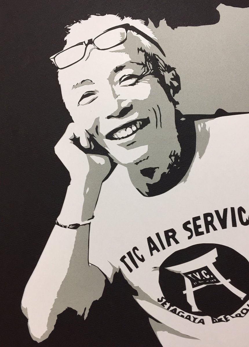 O Xrhsths ちゃり Sto Twitter 2枚目は 一昨年作ったボツ作品 切り絵 人物切り絵