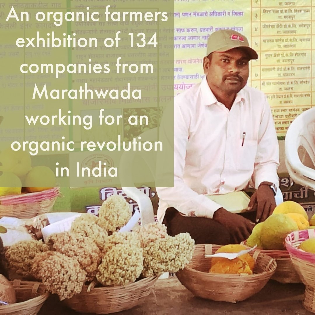 Gurudev's tweet photo. Sri Sri Krishi Mantra Exhibition was created for farmers to come together,exchange ideas &amp; sell their products.There are so many creative projects highlighting the spirit of entrepreneurship among youth.Nearly 3 lakh farmers have undergone training from our agriculture institute. https://t.co/VImjYWGS7l