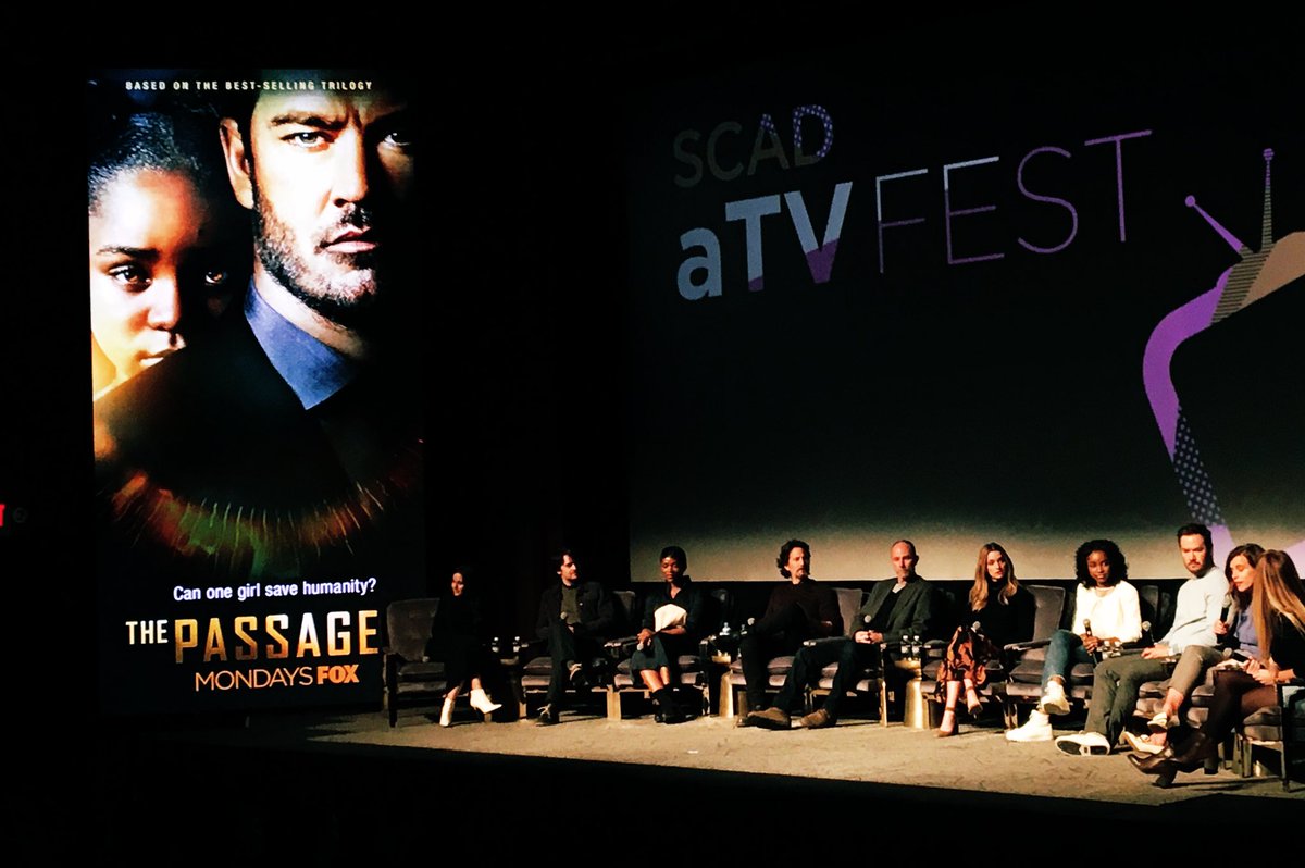 charlesthorp's tweet photo. The cast of @ThePassageFOX couldn’t be cooler.

Nice to see their chemistry on stage here at @aTVfest @SCADdotedu #aTVfest. https://t.co/LLBieuNYW2