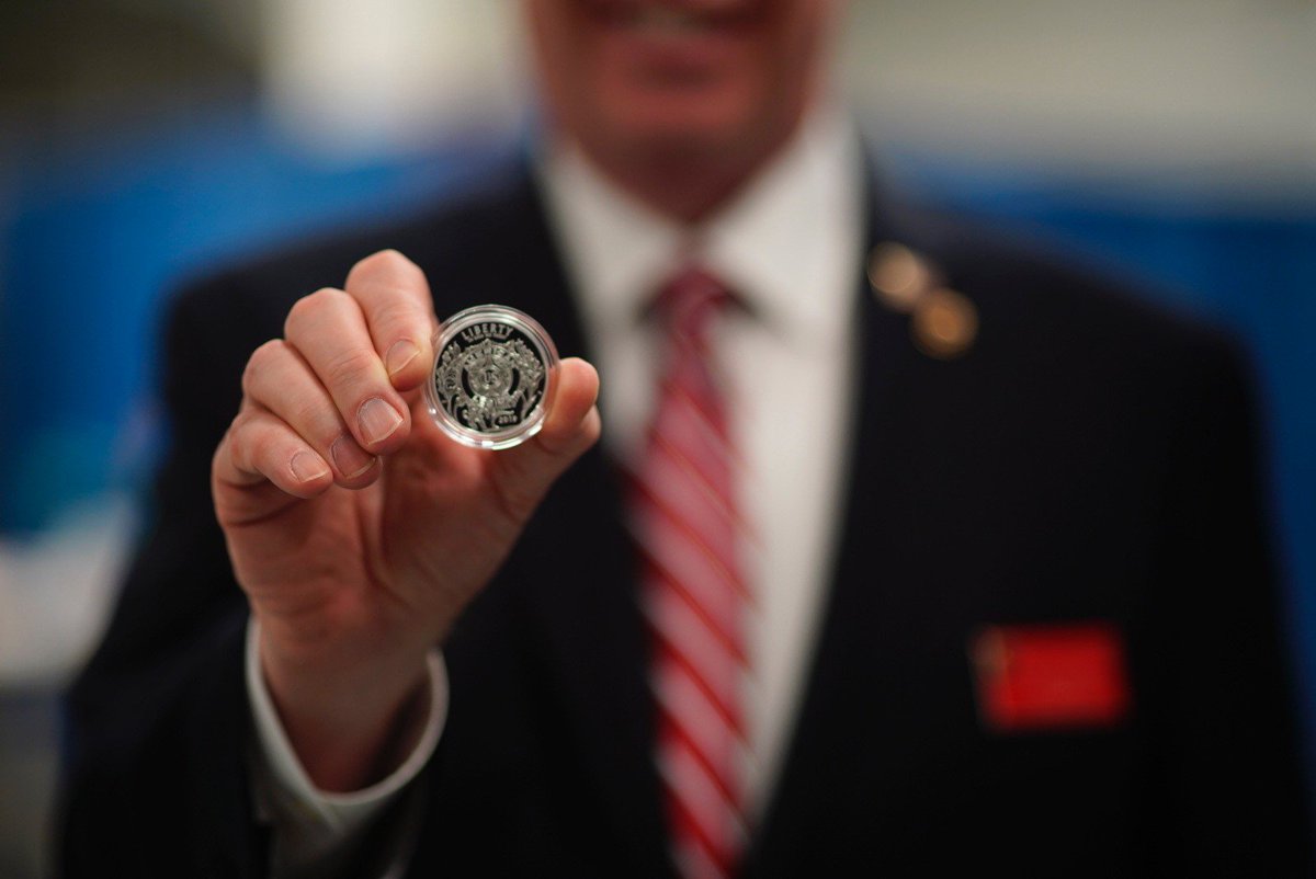 AmericanLegion's tweet photo. Our first commemorative coins came off the press last week during a ceremonial striking at the @usmint. Coins go on sale March 14. To be added to the mailing list for updates, go to https://t.co/FTIEF8dDYw. For prices and other ordering information, go to https://t.co/yc0DddUVb5. https://t.co/yF13bt1DCU