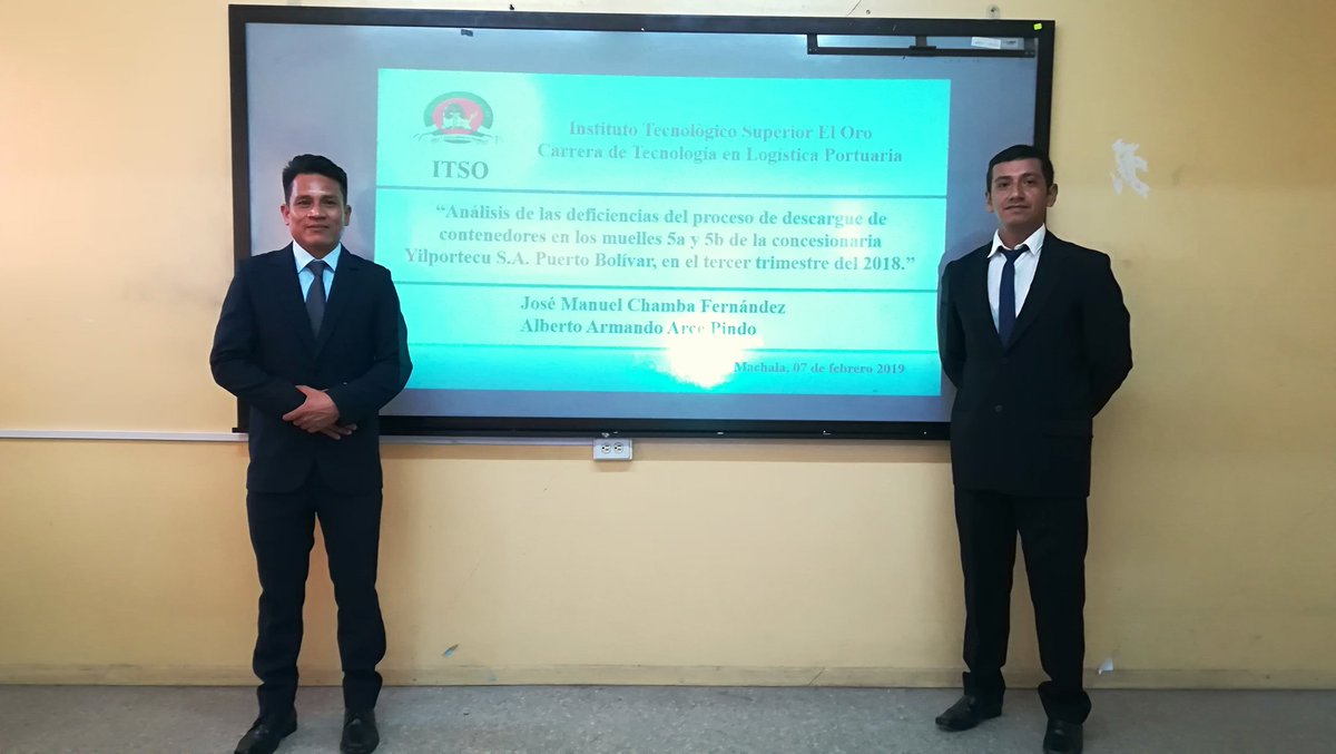 CALVAMauricio's tweet image. Dos días de sustentación de proyectos tecnológicos de #logísticaPortuaria y #logísticaMultimodal en @ITSO_07.
