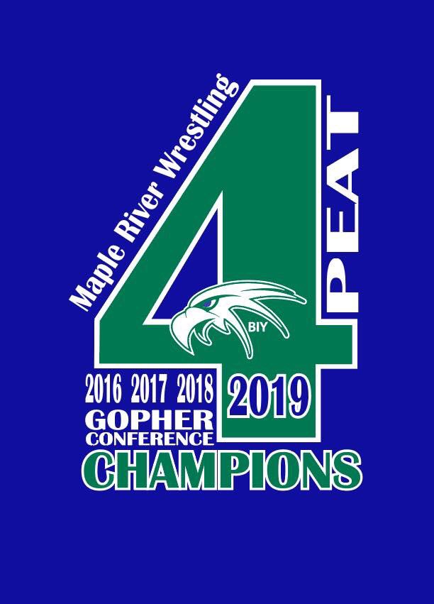 Maple River Wrestling seals the deal at NRGEG. #4Peat #ConferenceChamps <a href="/JeffAnnis2/">Jeff Annis</a>