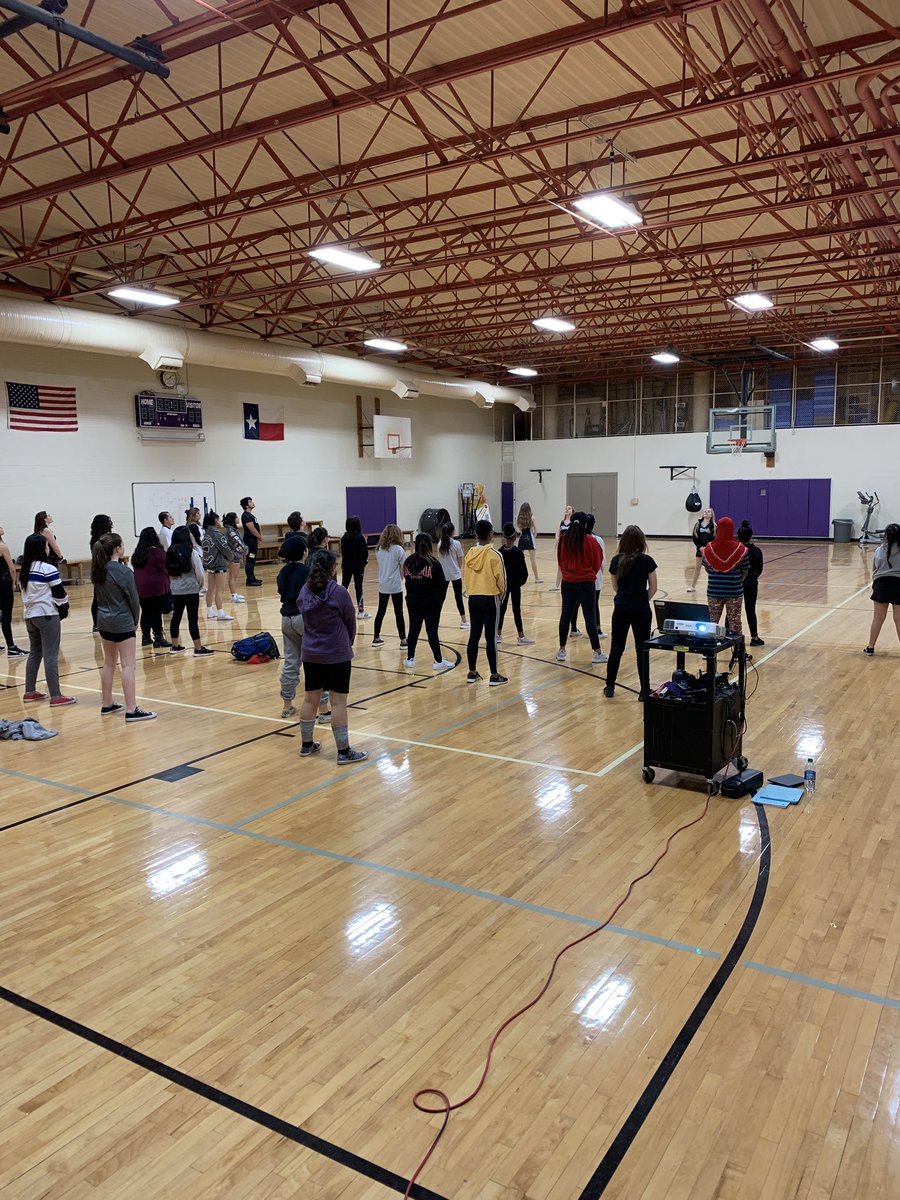 Clark Cougarette Leaders teaching and speaking to Hobby Hawks all day about what it’s like to be a Cougarette!  Can’t wait to see you on campus next year! <a href="/NISDHobby/">William P Hobby</a> <a href="/NISDClark/">Tom C. Clark HS</a>