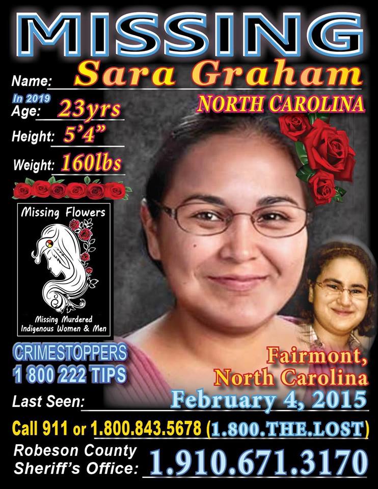 MissingFlowers_'s tweet photo. #SaraGraham #NorthCarolina
#NC
#MissingFlowersMMIWM 
#MMIWMFindOurRelatives
#MurderedMissingRelatives
#NoMoreStolenRelatives
#MMIW #MMIWG
 #NativeTwitter 
*Plz RT*
Thanks in advance, Blessings.
@XDEVASTATEDX https://t.co/uh5UFAJAW4