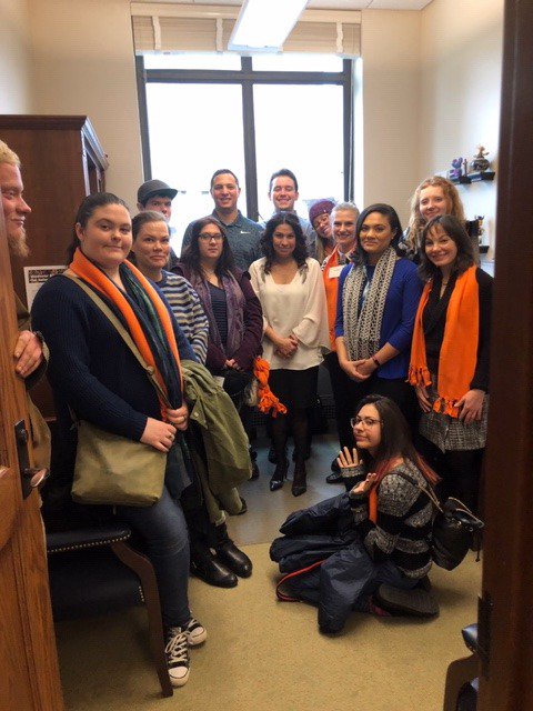 Thanks to <a href="/StonierforRep/">Monica Stonier</a> for meeting with our Independent Living Skills (ILS) group to talk about improving the lives of foster youth in Washington State! #YAD2019