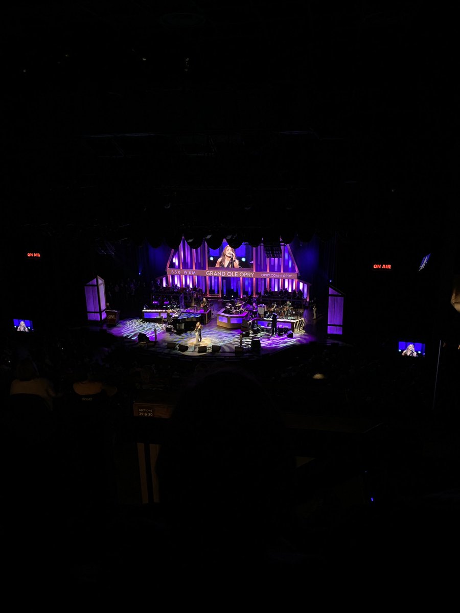 sheilarhill's tweet photo. Brought my 13yr old to the Grand Ole Opry tonight! #opry #grandoleopry #dotheygiveoutprizesthishigh #sec30rowKseat2 https://t.co/tScC8q66FB